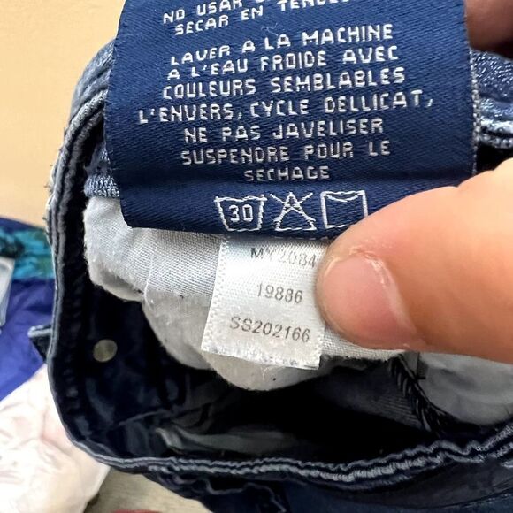 Seven7 Women's Blue Denim Mid Rise Slim Straight Ankle Crop Jeans Size 8 - Picture 7 of 8